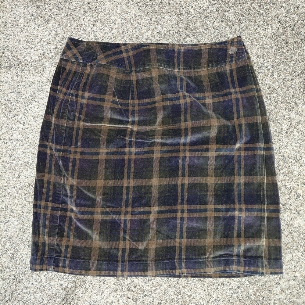 Jones New York Sport| Brown Plaid Mini Skirt